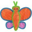 DuraForce Butterfly Moderate Squeaky Dog Plush Toy, Orange