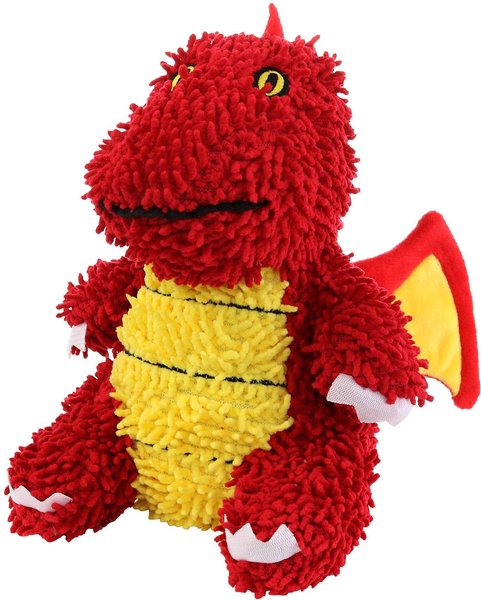Mighty Microfiber Ball Med Dragon Moderate Squeaky Stuffing-Free Dog Plush Toy