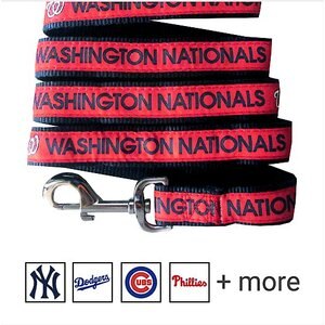 Pets First MLB Nylon Dog Leash, Washington Nationals, Medium: 4-ft long, 5/8-in wide