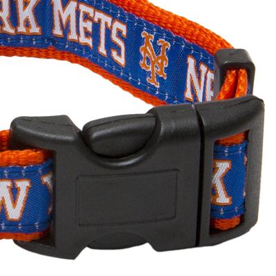 Show full view: Pets First MLB Nylon Dog Collar, New York Mets, Medium: 10 to 16-in neck, 5/8-in wide slide 4 of 7