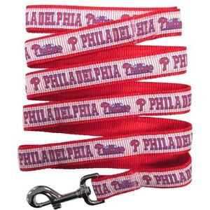 Pets First MLB Nylon Dog Leash, Philadelphia Phillies, Small: 4-ft long, 3/8-in wide