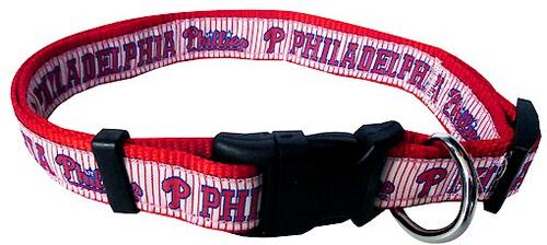 Show full view: Pets First MLB Nylon Dog Collar, Philadelphia Phillies, Small: 6 to 12-in neck, 3/8-in wide slide 5 of 7