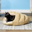 Ethical Pet Sleep Zone Cuddle Cave Cat & Dog Bed, 22-in, Tan - Chewy.com