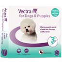 Vectra Flea Spot Treatment for Small Dogs & Puppies, 11-20 lbs, (Aqua Box), 3 Doses (3-mos. supply)