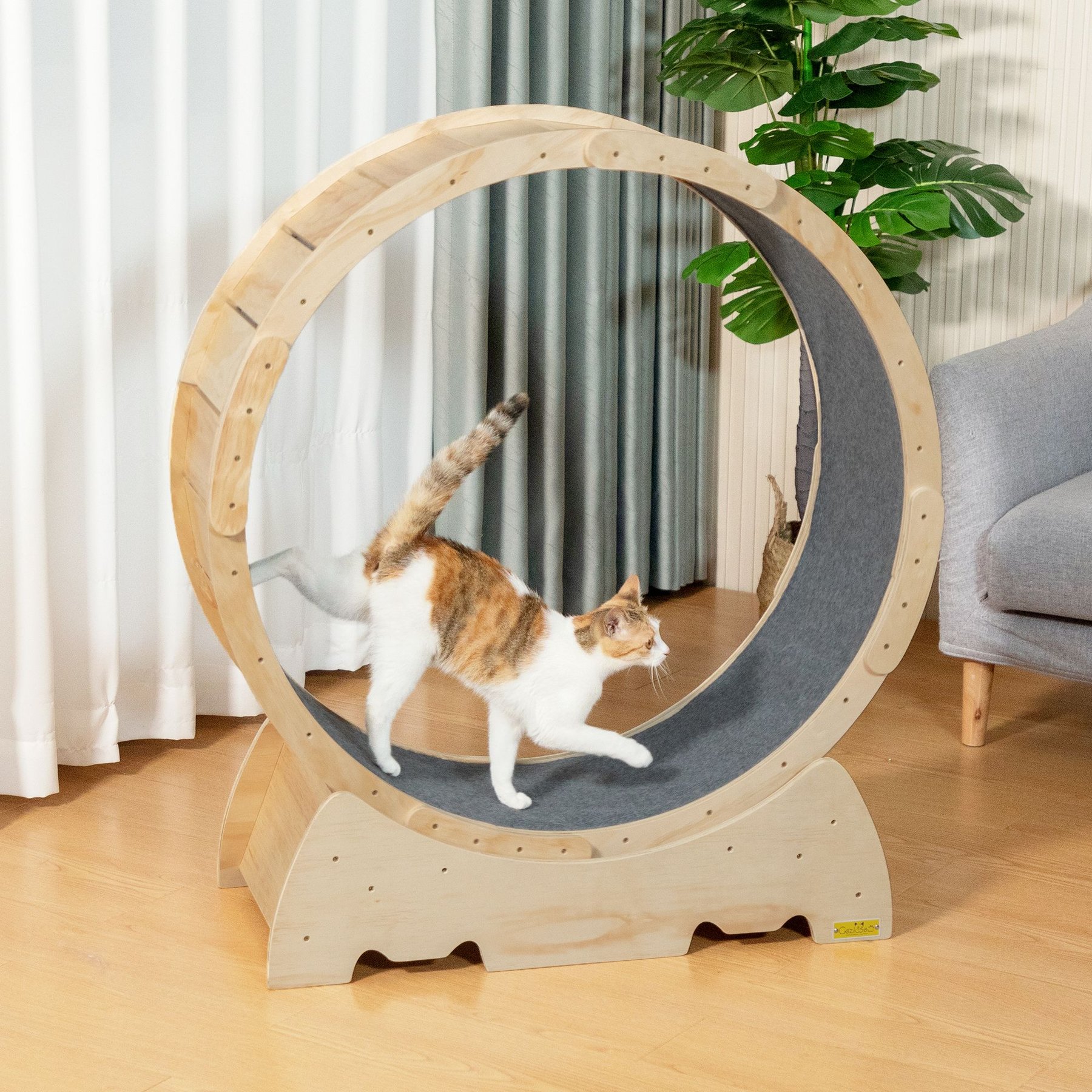 Coziwow 41.1-in Exercise Running Wheel Cat Treadmill, Large