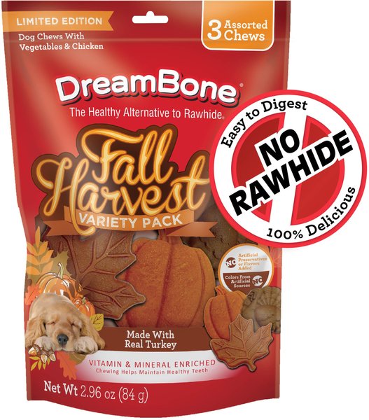 SmartBones Fall Variety Pack Real Turkey, Maple Bacon, & Pumpkin Spice Flavor Dog Chews