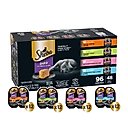 Sheba Perfect Portions Chicken, Turkey, Tuna & Salmon Variety Pack Grain-Free Pate Wet Cat Food, 2.64-oz tray, case of 48 twin-packs