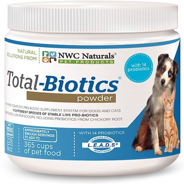 NWC NATURALS Total-Zymes Digestive Enzymes Dog & Cat Powder Supplement ...