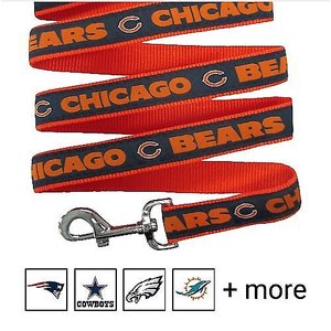 Pets First NFL Nylon Dog Leash, Chicago Bears, Small: 4-ft long, 3/8-in wide