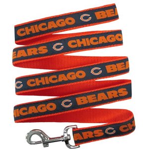 Pets First NFL Nylon Dog Leash, Chicago Bears, Medium: 4-ft long, 5/8-in wide