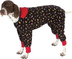 Ultra Paws SnoJam Toofers Pattern Dog Coat, Black, XX-Small