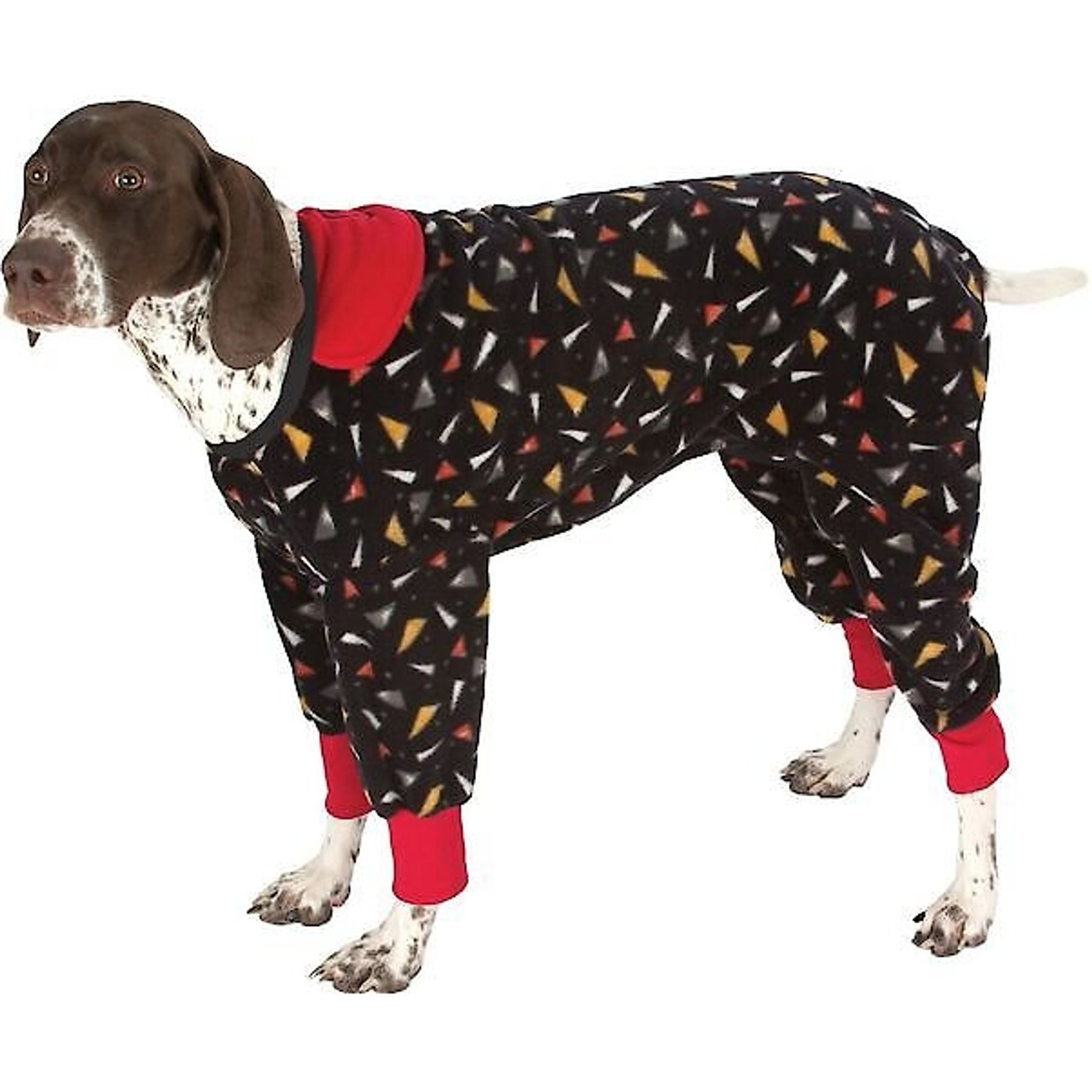 Ultra Paws SnoJam Toofers Pattern Dog Coat, Black, XX-Small