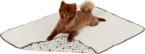 Show full view: Frisco Sherpa Cat & Dog Throw Blanket, Sky Tone Geo Print, Small slide 3 of 5