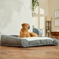 Frisco Plush Orthopedic Bolster Dog Bed w/Removable Cover, Gray, X-Large