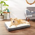 Frisco Plush Pillow Cat & Dog Bed w/ Removable Cover, Gray, Large