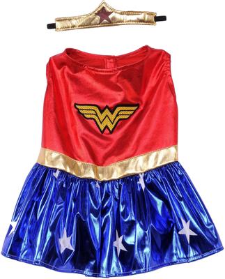Show full view: Rubie's Costume Company Wonder Woman Dog & Cat Costume, Medium slide 4 of 8