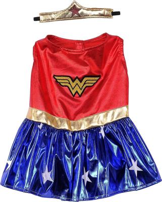 Show full view: Rubie's Costume Company Wonder Woman Dog & Cat Costume, XX-Large slide 4 of 8