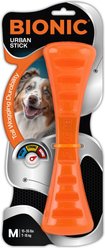 Bionic Urban Stick Tough Treating Dog Chew Toy, Orange, Medium: 9-in