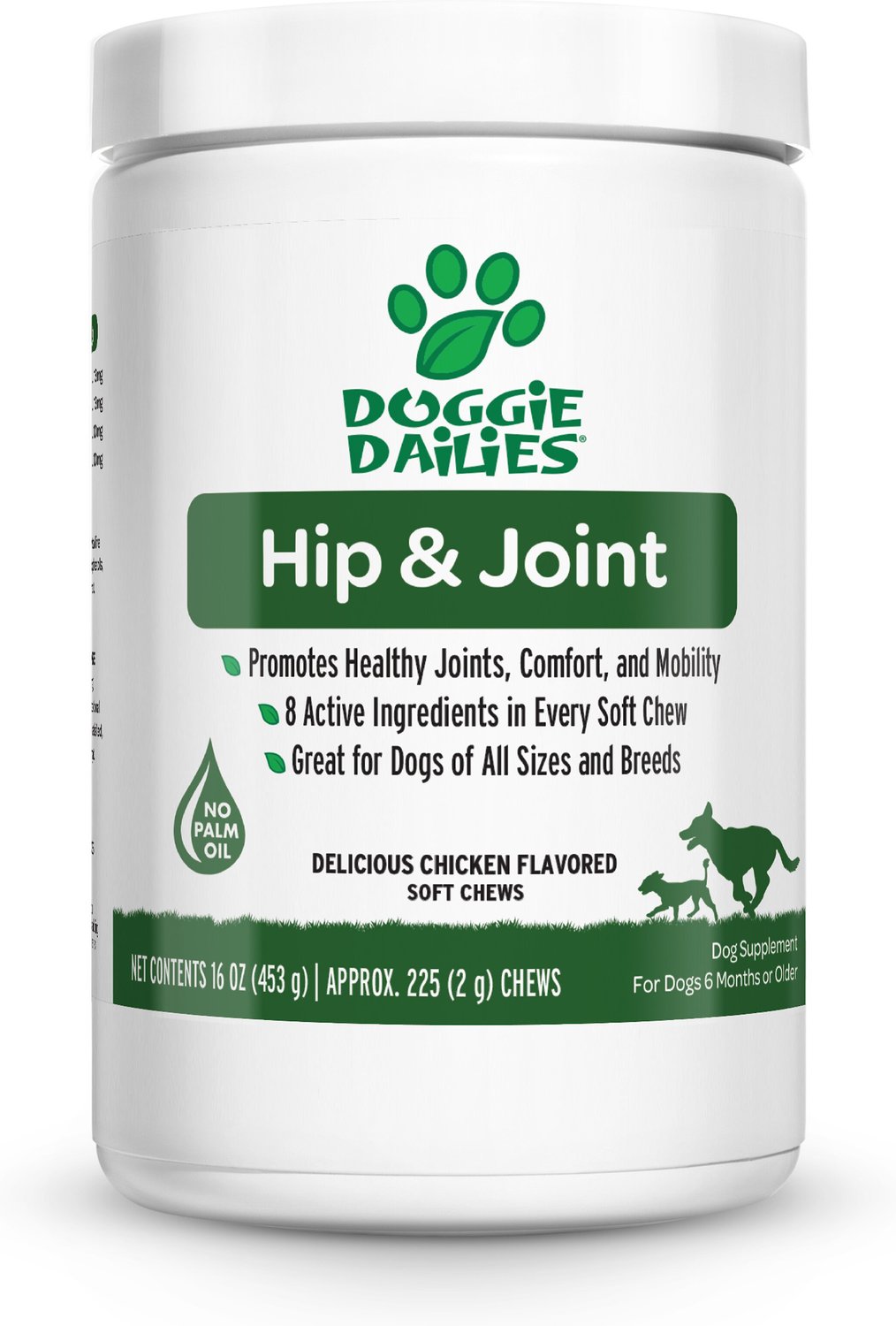 DOGGIE DAILIES Advanced Hip & Joint Chicken Flavored Soft Chew Joint
