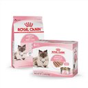 Royal Canin Feline Health Nutrition Mother & Babycat Ultra Soft Mousse in Sauce Canned Food + Chicken Mother & Baby Dry Cat Food