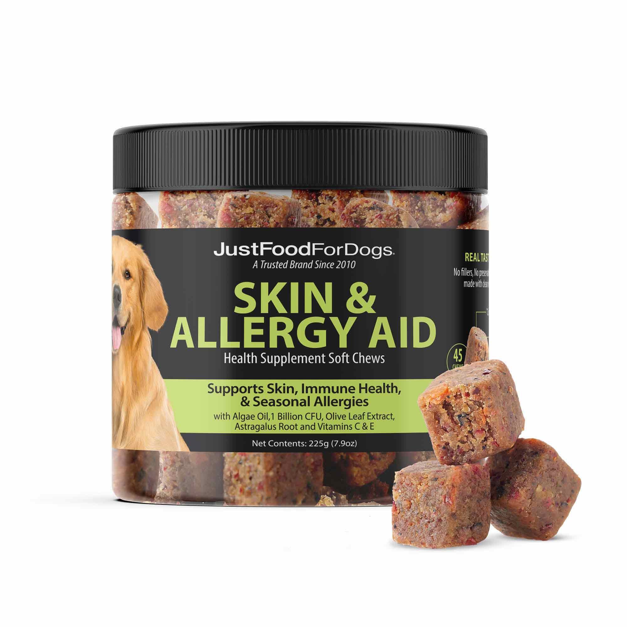 View of Product Reviews for JUSTFOODFORDOGS Skin & Allergy Care, Seasonal ...