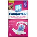 OUT! Disposable Female Dog Diapers, Extra Small/Small: 13 to 18-in waist, 16 count