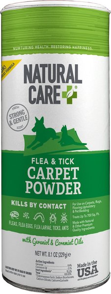 Natural Care Flea & Tick Carpet Powder, 9-oz slide 1 of 6
