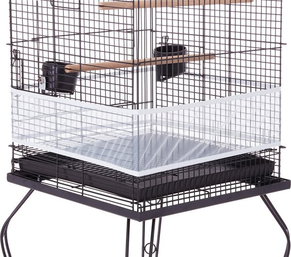 SHEER GUARD Bird Cage Skirt, Aqua, Medium