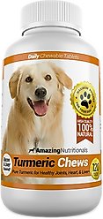 Amazing Nutritionals Turmeric Chews Daily Dog Supplement, 120 count