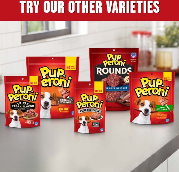 PUP PERONI Training Treats Made with Real Beef Dog Treats 5.6 oz bag bundle of 8 Chewy