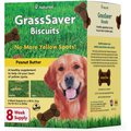 NaturVet GrassSaver Biscuits Peanut Butter Flavored Lawn Protection Supplement for Dogs, 22.2-oz box