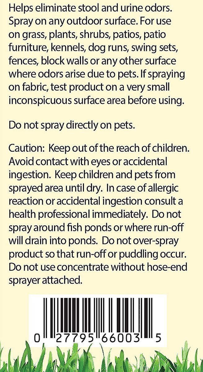 NATURVET Yard Odor Eliminator Plus Citronella Refill