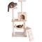 Show in main carousel: GleePet Faux Fur Covered, Real Wood Cat Tree & Condo, Beige, 57-in slide 1 of 13