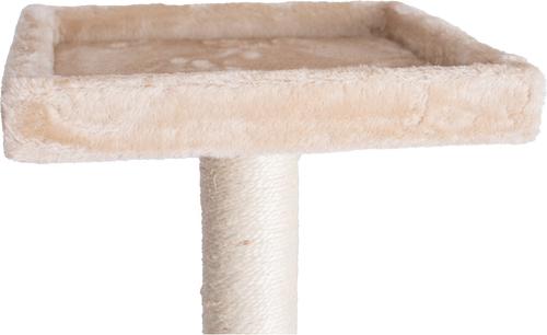 Show full view: GleePet Faux Fur Covered, Real Wood Cat Tree & Condo, Beige, 57-in slide 9 of 13