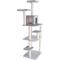 Show in main carousel: GleePet 74-in Faux Fur Cat Tree & Condo, Silver Gray slide 7 of 12