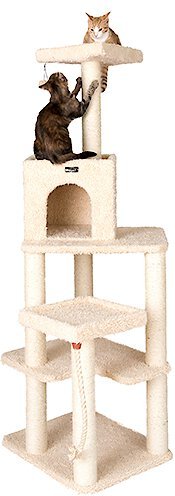 Armarkat 70-in Faux Fur Cat Tree & Condo