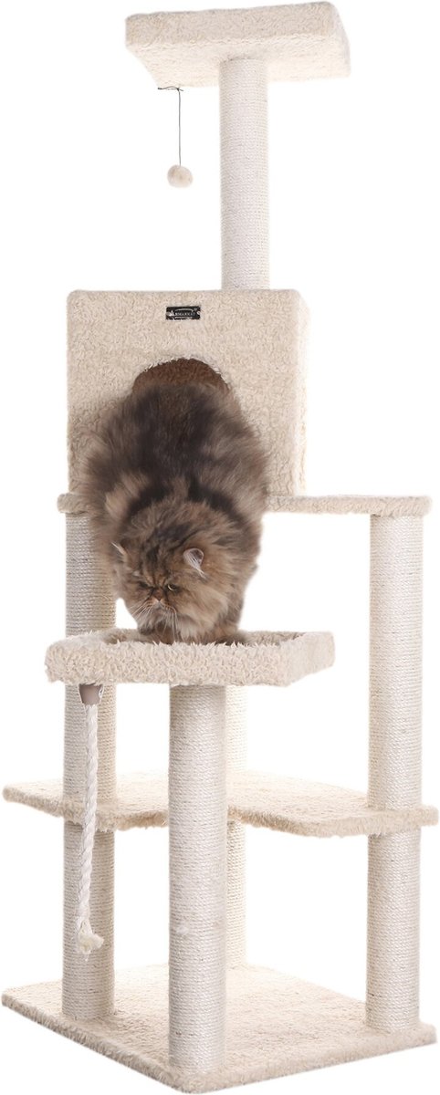 Armarkat 42-in Faux Fur Cat Tree & Condo