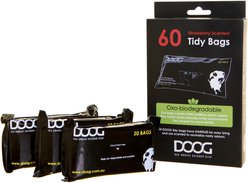 DOOG Pick Up Dog Poop Bags with Handles, Strawberry Scented, 60 count, Black slide 2 of 4