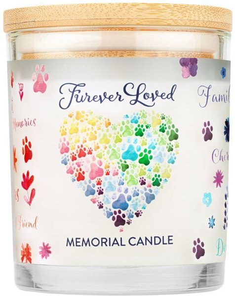 Pet House Furever Loved Memorial Natural Soy Candle, 9-oz jar slide 1 of 6