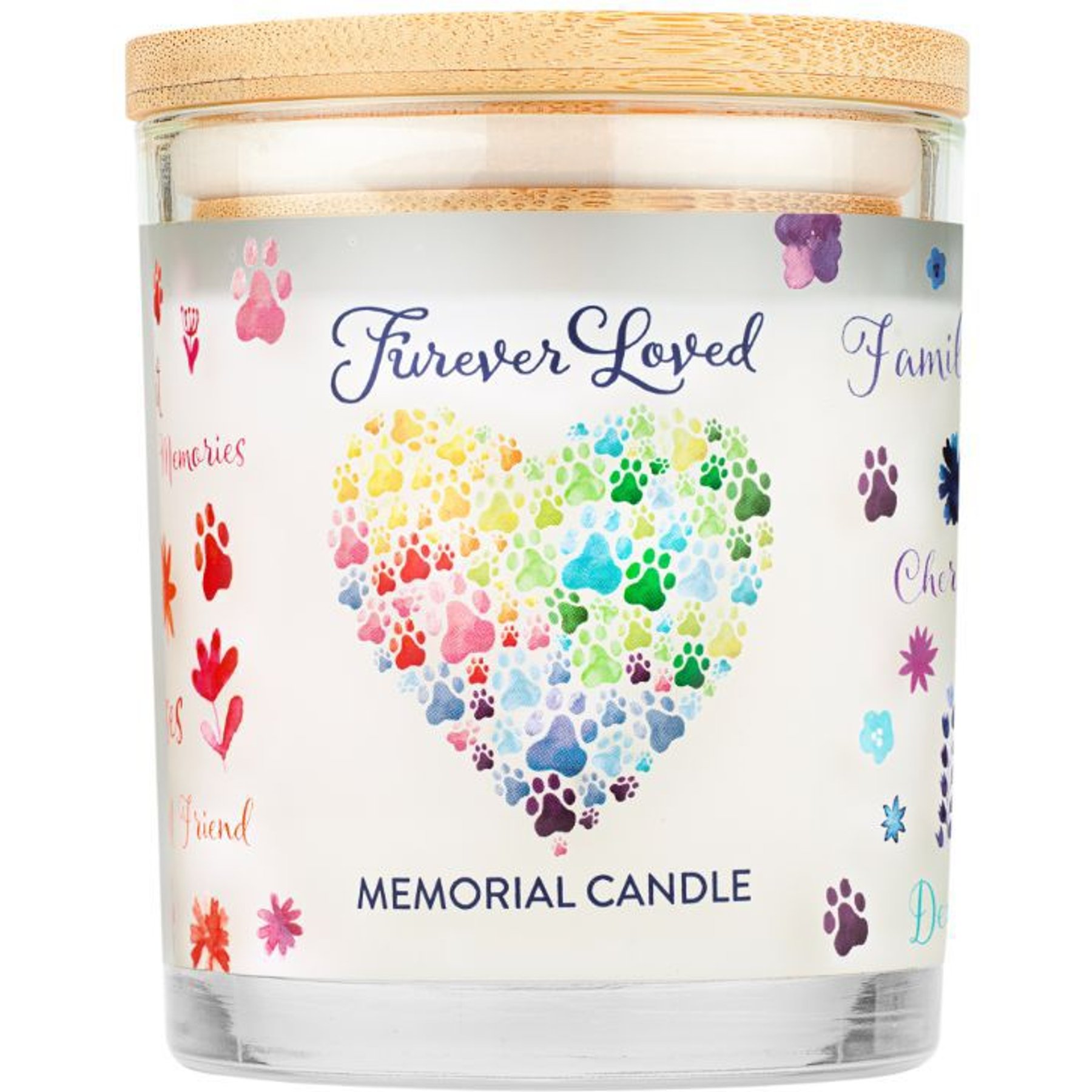 Pet House Furever Loved Memorial Natural Plant-Based Wax Candle