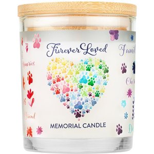Pet House Furever Loved Memorial Natural Soy Candle, 9-oz jar