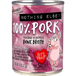 Against the Grain Nothing Else Pork Canned Grain-Free Dog Food, 11-oz, case of 12