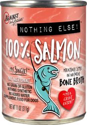 Against the Grain Nothing Else! Salmon Recipe Limited Ingredient Diet Wet Dog Food, 11-oz can, case of 12