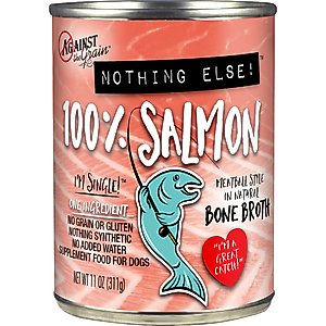Against the Grain Nothing Else! Salmon Recipe Limited Ingredient Diet Wet Dog Food, 11-oz can, case of 12
