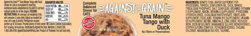 Show full view: Against the Grain Tuna Mango Tango with Duck Dinner Grain-Free Wet Cat Food, 2.8-oz, case of 24 slide 3 of 4