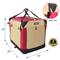 Show in main carousel: EliteField 4-Door Collapsible Soft-Sided Dog Crate with Curtains, Red/Beige, 20 inch slide 2 of 12