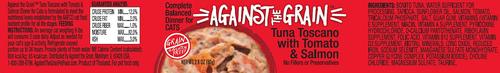 Show full view: Against the Grain Tuna Toscano with Tomato & Salmon Dinner Grain-Free Wet Cat Food, 2.8-oz, case of 24 slide 3 of 4