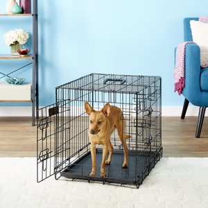 ELITEFIELD 3-Door Collapsible Wire Dog Crate with Divider, 24 inch ...