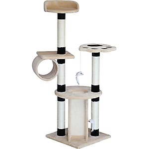 EliteField 52-in Faux Fur Cat Tree, Beige