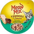 Meow Mix Tenders in Sauce with Real Chicken & Liver Wet Cat Food, 2.75-oz, case of 12